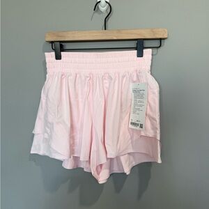 lululemon athletica Light Pink Layered Athletic Shorts